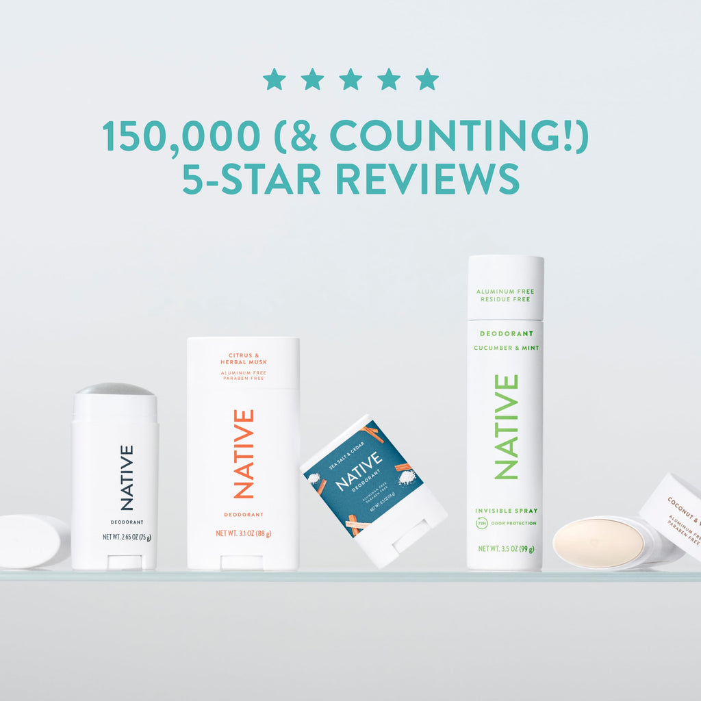 Native Deodorant Contains Naturally Derived Ingredients, 72 Hour Odor Control | Deodorant for Women and Men, Aluminum Free with Baking Soda, Coconut Oil and Shea Butter | Coconut & Vanilla