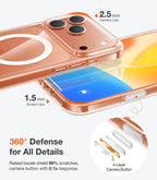 TORRAS Magnetic Shockproof for iPhone 12 Pro Case/iPhone 12 Case, [Military-Grade Drop Tested] [Compatible with MagSafe] Translucent Slim Protective Anti-Scratch, Black