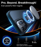TORRAS Magnetic Shockproof for iPhone 12 Pro Case/iPhone 12 Case, [Military-Grade Drop Tested] [Compatible with MagSafe] Translucent Slim Protective Anti-Scratch, Black