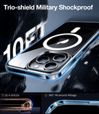 TORRAS Magnetic Shockproof for iPhone 12 Pro Case/iPhone 12 Case, [Military-Grade Drop Tested] [Compatible with MagSafe] Translucent Slim Protective Anti-Scratch, Black