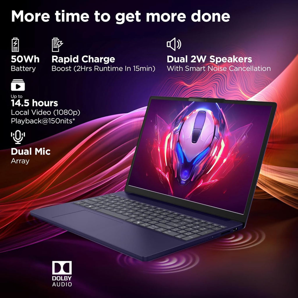 Lenovo V15 Business Laptop 2026 Edition, AMD Ryzen 3 7000-Series(Beat i7-1065G7), 15.6" FHD Display, 16GB DDR5 RAM, 256GB NVMe SSD, Wi-Fi 6, RJ-45, Dolby Audio, Windows 11 Pro, WOWPC USB, no Mouse