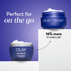 Olay Retinol Night Cream for Women, Anti-Aging Face Moisturizer, Fragrance-Free, Non Greasy - Anti-Wrinkle, Smooth Fine Lines, Hydrating Skin Care - Triple Collagen Cream, Peptide, Niacinamide, 1.7oz