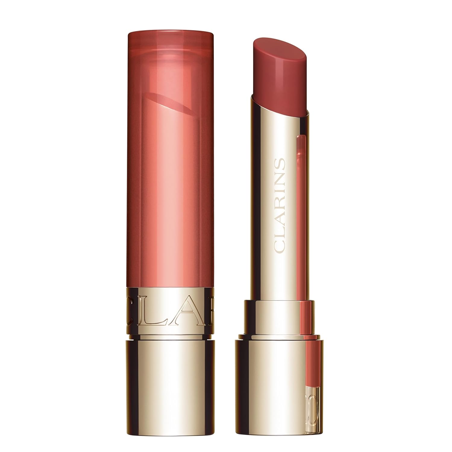 Clarins Lip Oil Balm | Nourishes, Hydrates, and Visibly Plumps | Natural Look | Sheer Finish and Shine | 99% Skincare Formula and 96% Natural Ingredients | Contains Hydrating Peptide | 0.1 Ounce