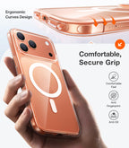 TORRAS Magnetic Shockproof for iPhone 12 Pro Case/iPhone 12 Case, [Military-Grade Drop Tested] [Compatible with MagSafe] Translucent Slim Protective Anti-Scratch, Black