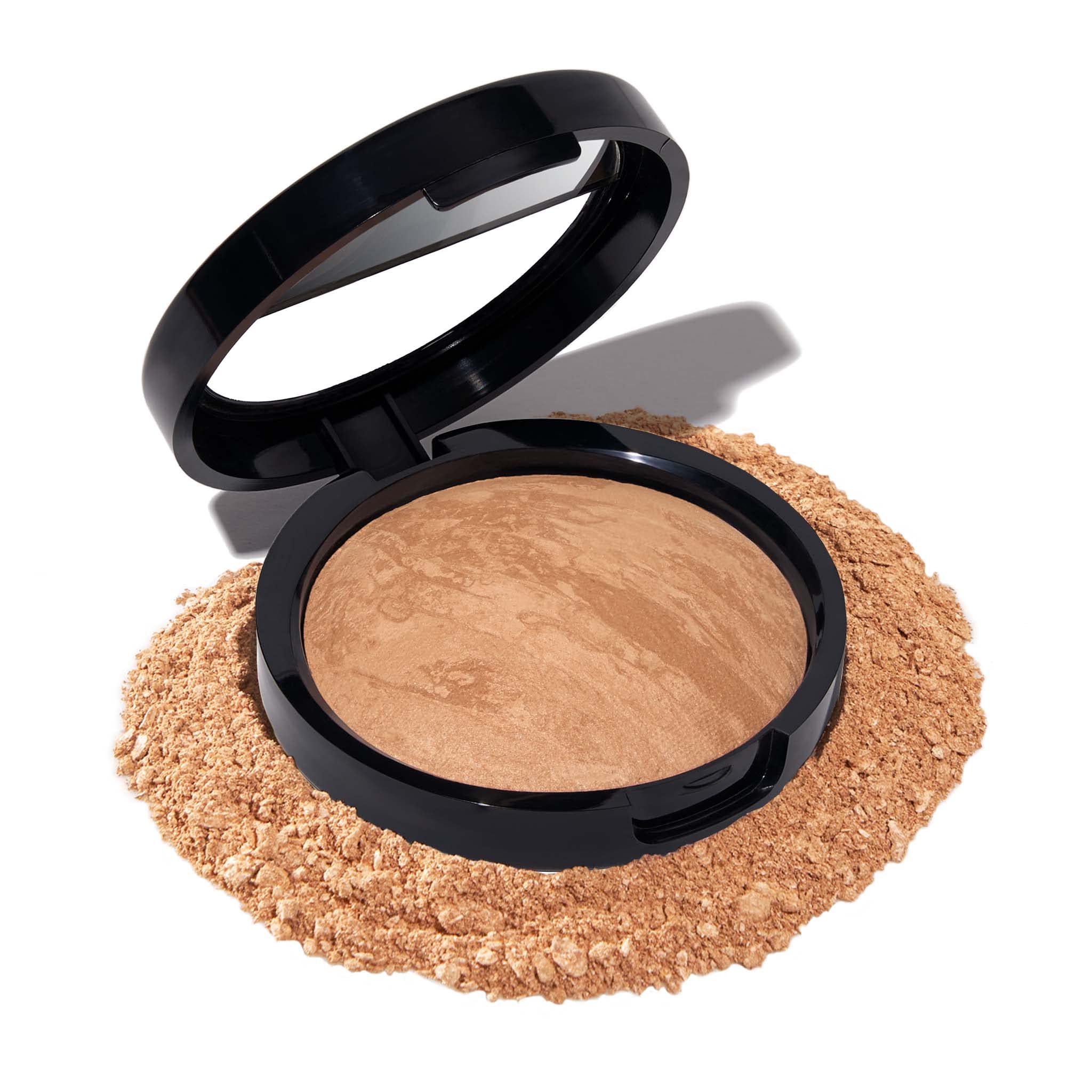 LAURA GELLER NEW YORK Award-Winning Baked Balance-n-Brighten Color Correcting Powder Foundation - Medium - Buildable Light to Medium Coverage - Demi-Matte Natural Finish