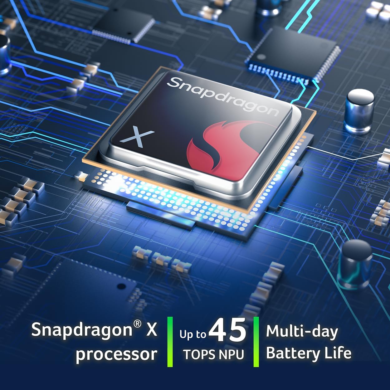 acer Aspire 16 AI Copilot+ PC | 16" WUXGA 120Hz Multi-Touch Display | Snapdragon X X1-26-100 | NPU: 45 Tops - GPU: Up to 1.7 TFLOPs | 16GB LPDDR5X | 512GB PCIe Gen 4 SSD | Wi-Fi 7 | A16-11MT-X669