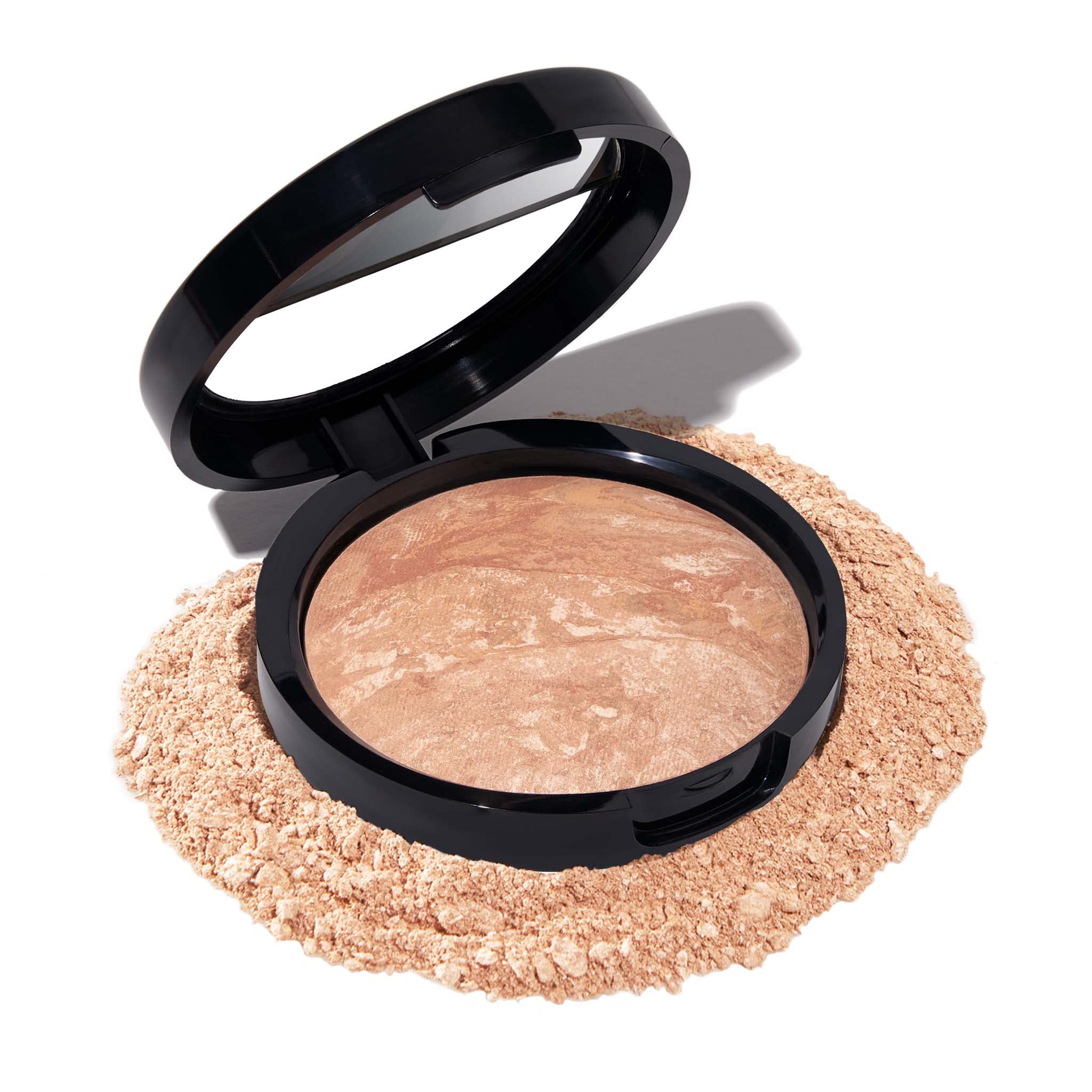 LAURA GELLER NEW YORK Award-Winning Baked Balance-n-Brighten Color Correcting Powder Foundation - Medium - Buildable Light to Medium Coverage - Demi-Matte Natural Finish
