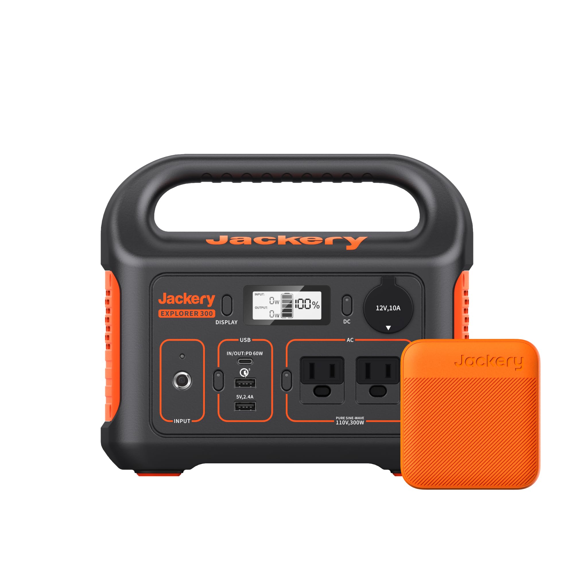 Jackery Portable Power Station Explorer 300, 293Wh Backup Lithium Battery, Solar Generator for Outdoors Camping Travel Hunting Blackout (Solar Panel Optional)
