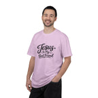 Jesus Is My Best Friend T-Shirt — Faith Christian Tee with Back Cross