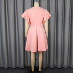 Summer New Fashion Elegant Embroidery Slim Fit Elegant Party Dress