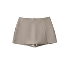 High-waisted Figure-flattering A-line Skirt With A Stylish Slit