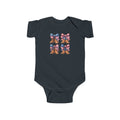 Red, White, and Blue Baby Bodysuit, Cute Infant Outfit, 4th of July Baby Clothes, Summer Baby Gift, Toddler Patriotic Apparel