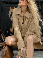 Long Sleeve Top and Shorts Set