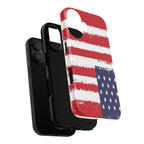 American Flag Tough Phone Case — Distressed Stars & Stripes Protective Cover