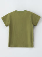 Children's Embroidered Dragon Short Sleeve T-Shirt
