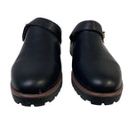 Kensie Womens Size 7 Black 1.5" Heels Clog Fuzzy Lined Slip On Round Toe Shoes