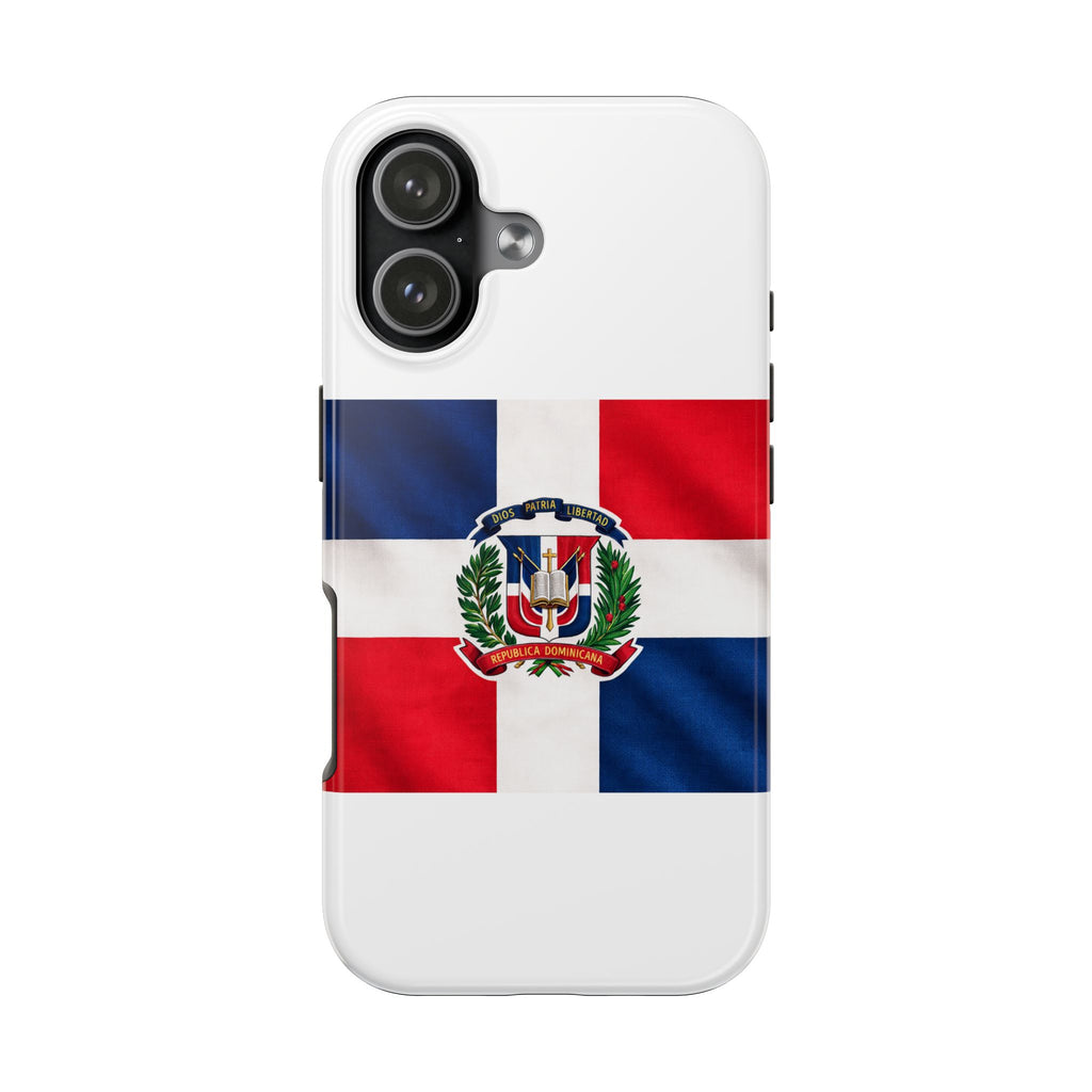 Dominican Flag Tough Phone Case Protective Patriotic Phone Cover