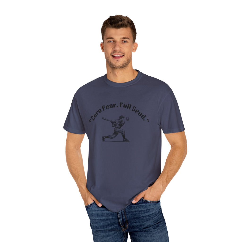 Youth Garment-Dyed T-shirt Zero Fear Full Send Moto Tee