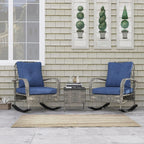 Stylish Three Piece Wicker Patio Furniture Set