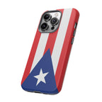 Puerto Rico Flag Tough Phone Case Patriotic Red & White Stripe Design