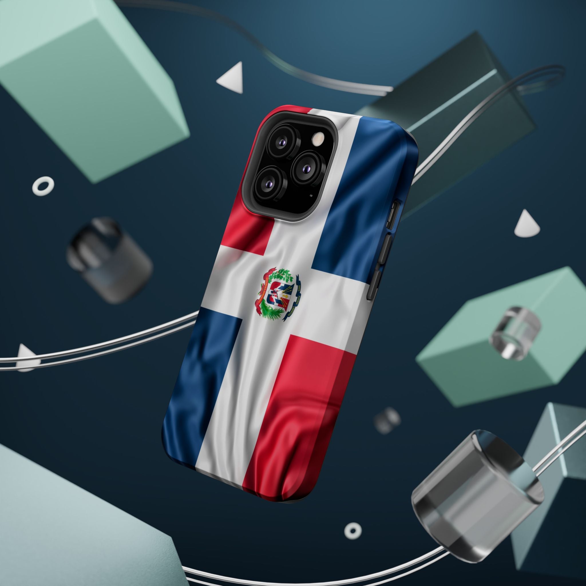 Dominican Republic Flag Magnetic Impact Resistant Phone Case
