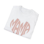 Mama Heart Unisex Softstyle T-Shirt | Gifts for Moms | Casual Wear | Mother's Day | Family Celebrations