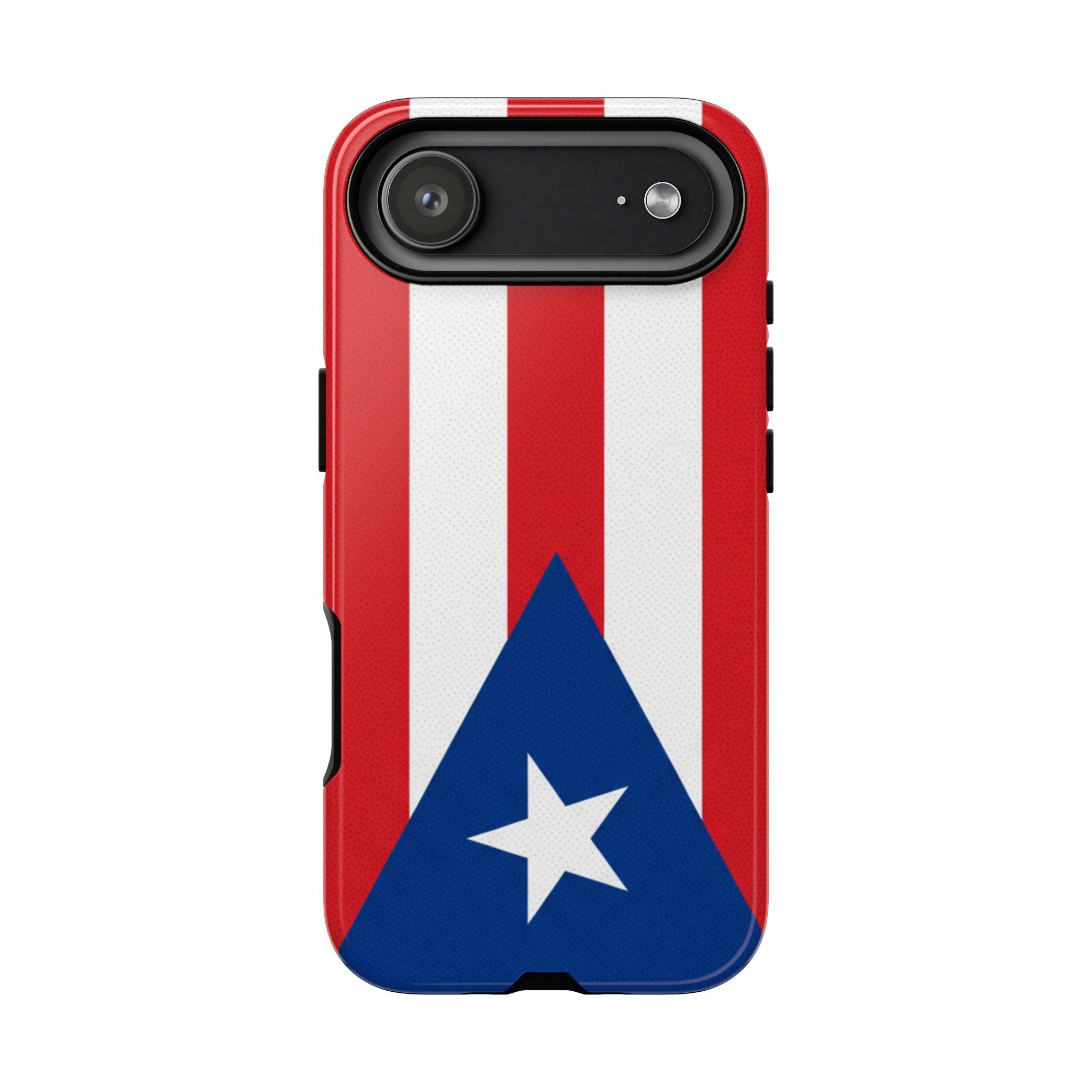 Puerto Rico Flag Tough Phone Case Patriotic Red & White Stripe Design
