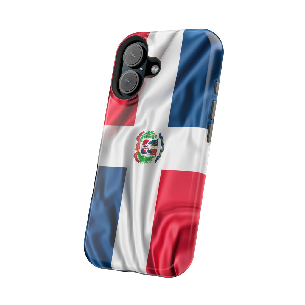 Dominican Republic Flag Magnetic Impact Resistant Phone Case