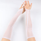 50CM Elastic Mesh Breathable Hanging Finger Sleeve Cover Oversleeve