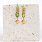 Bezel Cluster Earrings