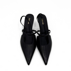 Connie Slingback Leather Heels