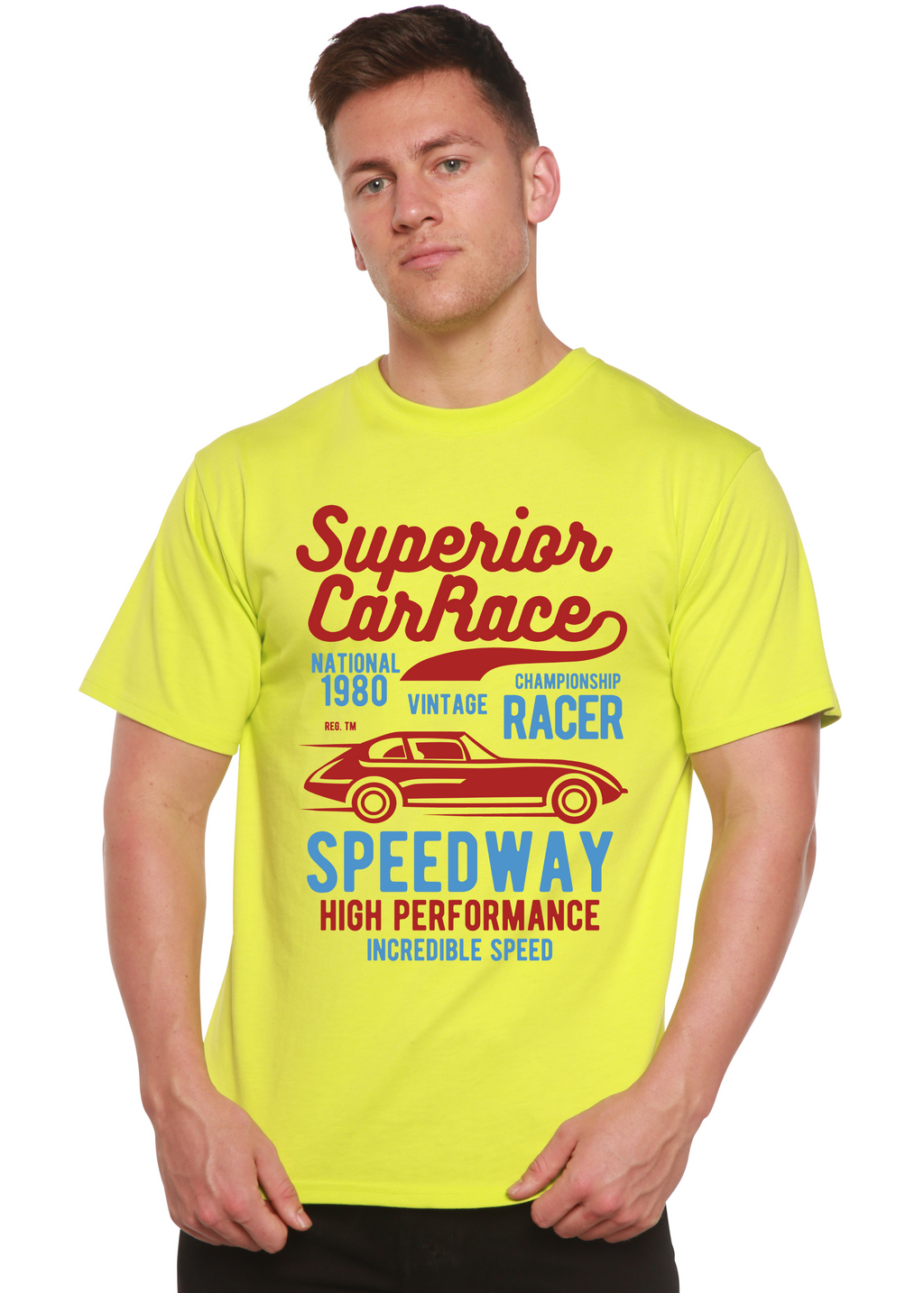 Superior Car Spun Bamboo® Men's Bamboo Viscose/Organic Cotton Short Sleeve Graphic T-Shirt
