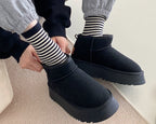 Women’s Muffin Thick Sole Snow Boots – Warm Outdoor Winter Boots