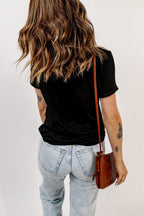 Molly Pumpkin Flower Graphic Top