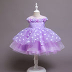 Children's Flower Princess Dress Year-old Girl Polka Dot