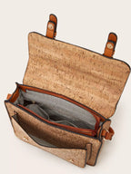 Vintage Pattern PU Leather Crossbody Bag