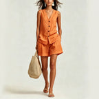 Women's Sleeveless Vest Top & Shorts Set