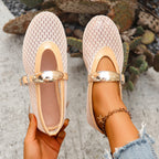 Breathable Mesh Slip-On Ballet Flats