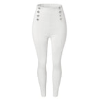 Womens Casual High-Waisted Pants With European And American Patchwork
