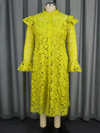Lace Coat Half Turtleneck Cardigan Inner Wear Dress