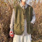 New Versatile Retro-chic Casual Corduroy Vest