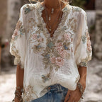 3D-printed Chic Short-sleeve Top For Fall Womens Style