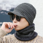 Women’s Fleece-Lined Knit Wool Cap | Winter Warm Hat