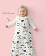 Custom Dog Photo Pattern Protected By Bamboo Sleep Bag