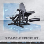 800LBS Adjustable Lower Body Leg Extension And Curl Machine (SAK70528)