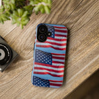 American Flag Tough Phone Case — Patriotic iPhone Protective Cover
