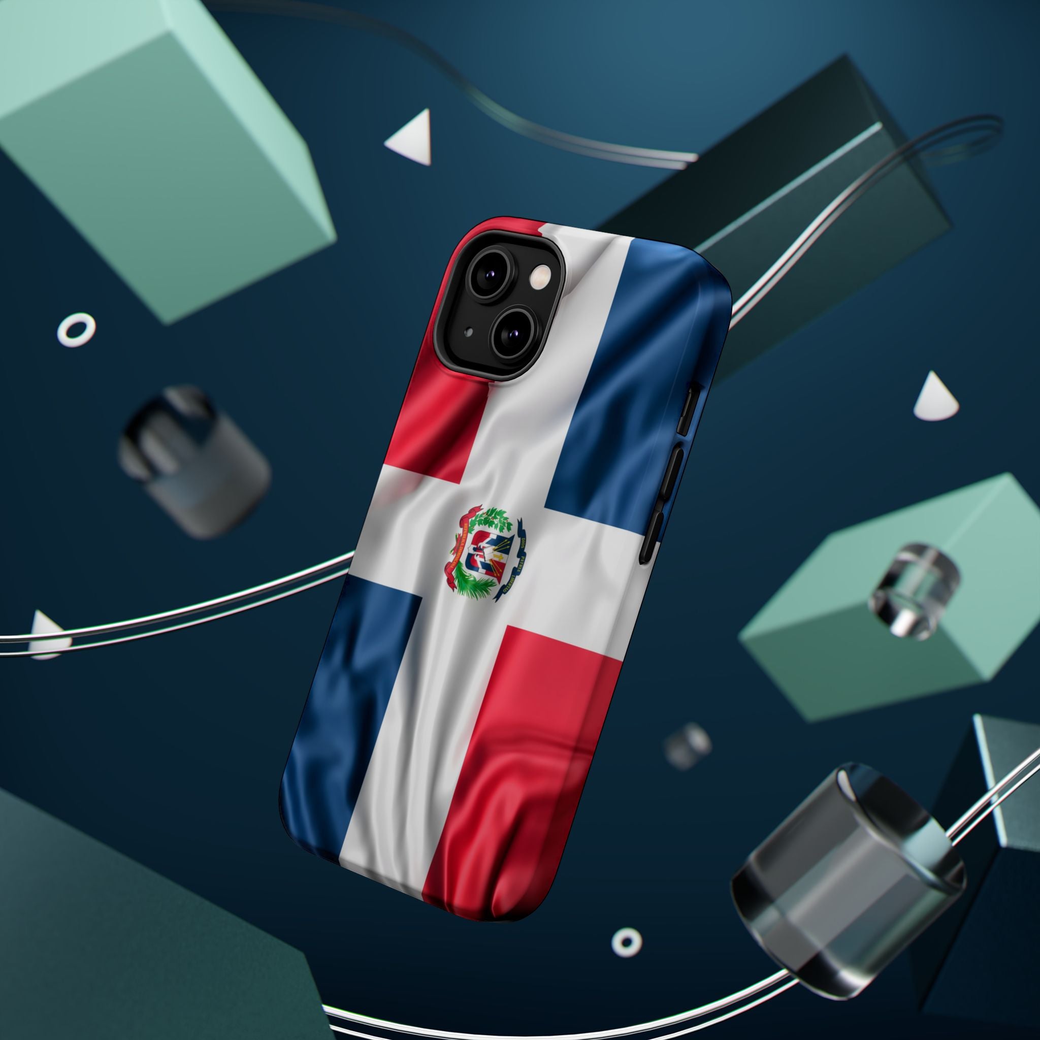 Dominican Republic Flag Magnetic Impact Resistant Phone Case