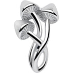 Trippy Mushroom Trio Barbell Tongue Ring