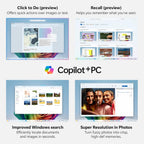 acer Aspire 16 AI Copilot+ PC | 16" WUXGA 120Hz Multi-Touch Display | Snapdragon X X1-26-100 | NPU: 45 Tops - GPU: Up to 1.7 TFLOPs | 16GB LPDDR5X | 512GB PCIe Gen 4 SSD | Wi-Fi 7 | A16-11MT-X669
