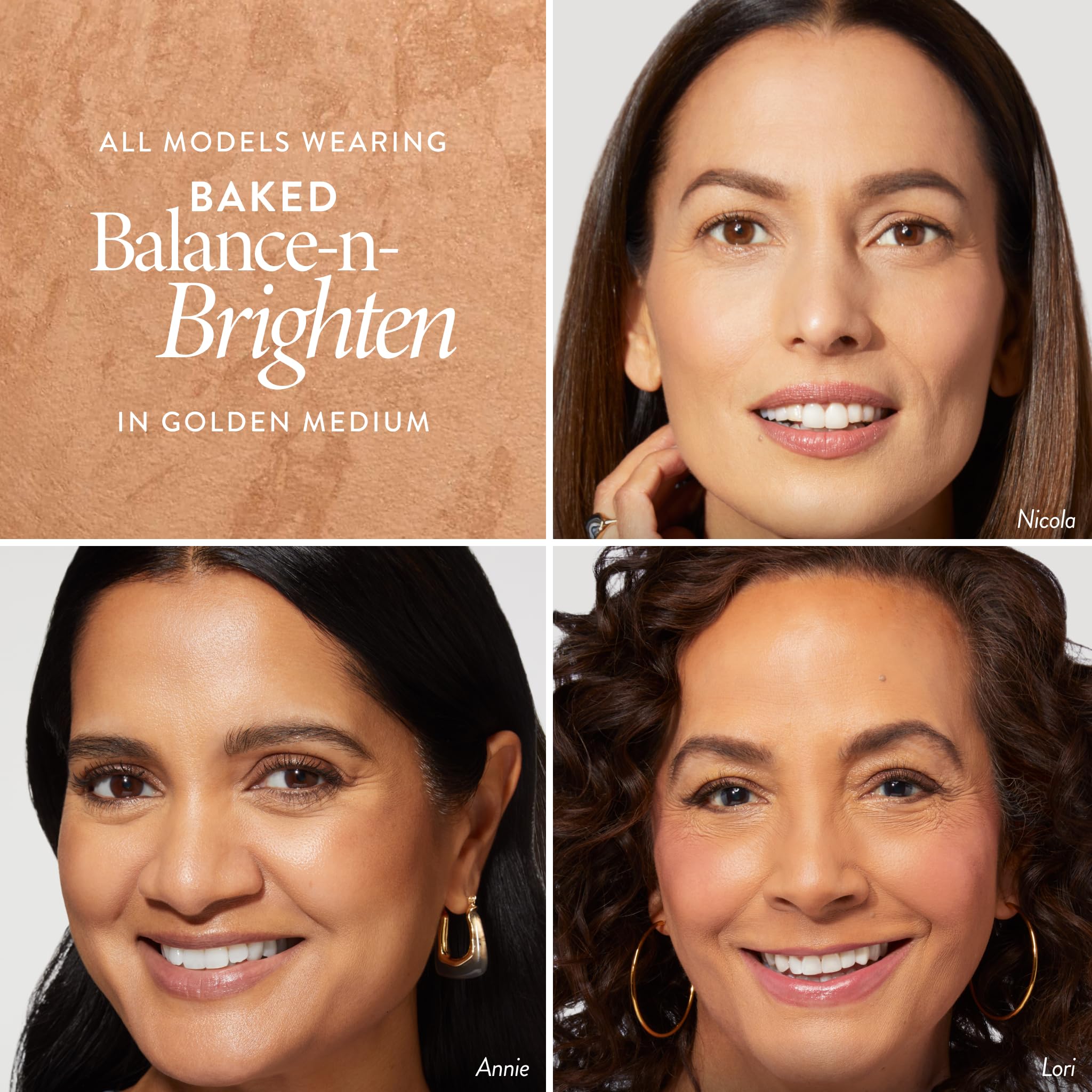 LAURA GELLER NEW YORK Award-Winning Baked Balance-n-Brighten Color Correcting Powder Foundation - Medium - Buildable Light to Medium Coverage - Demi-Matte Natural Finish